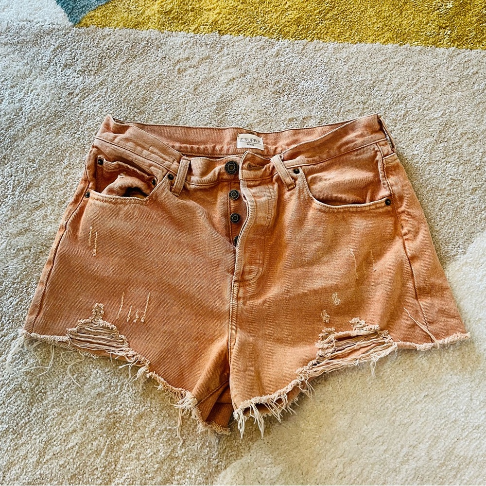Distressed Jean Shorts